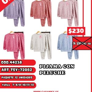PIJAMA CON PELUCHE